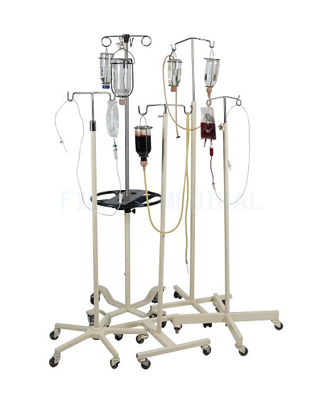 Period Drip Stand With IV Bottle or IV Bag 